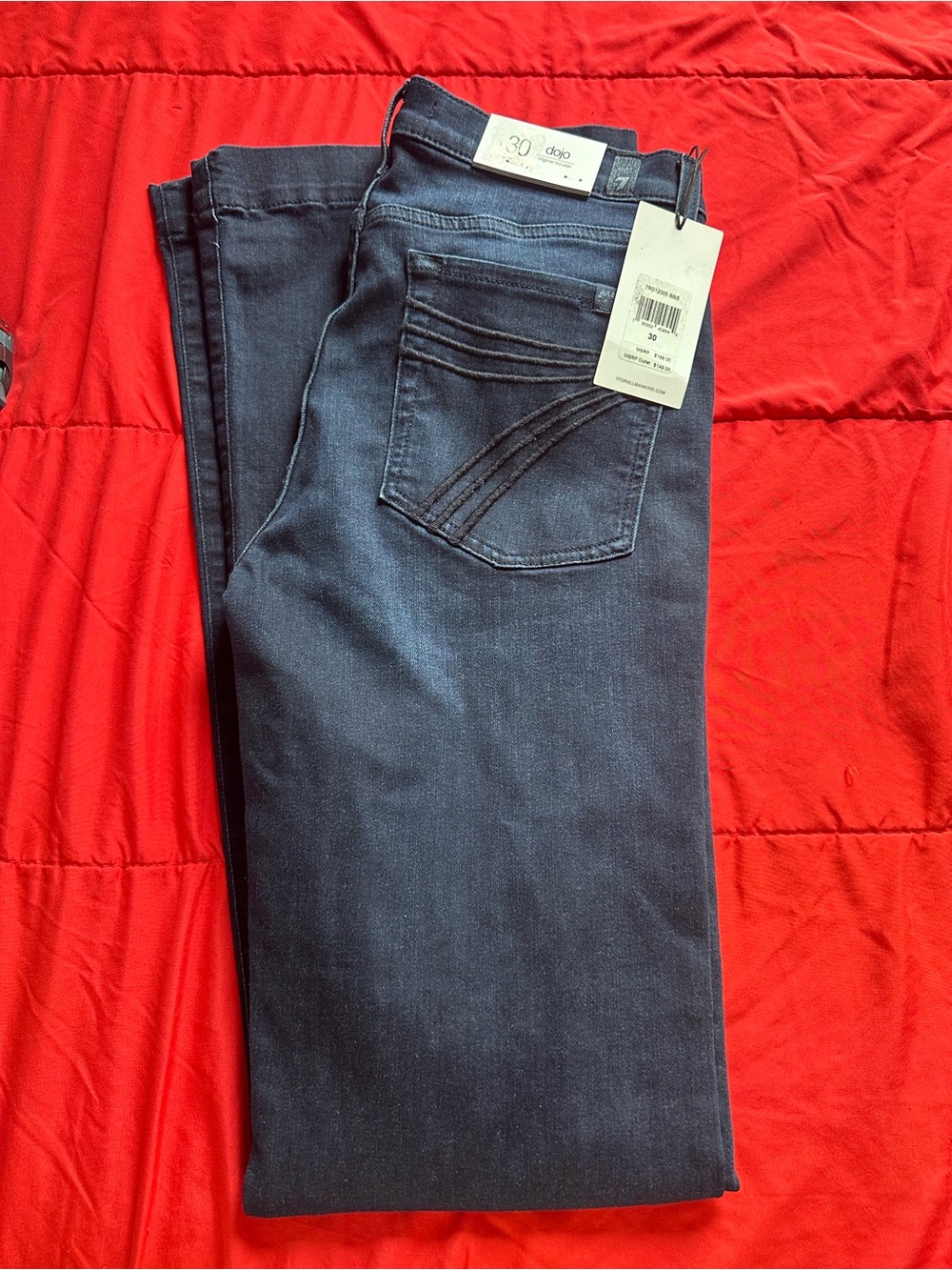 7 For All Mankind Women’s Dark Blue Flare DOJO jeans